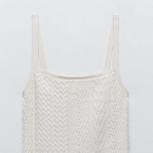 BRAND NEW ZARA Cable Knit Short Dress